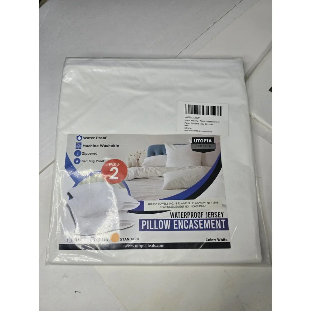 Lot Of Utopia Bedding Full Mattress Protector Packs Waterproof Encasement Pillow